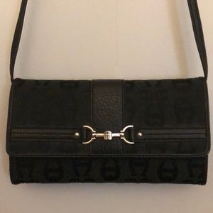 Functional leather crossbody